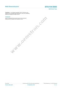 BTA310X-600D Datasheet Page 12