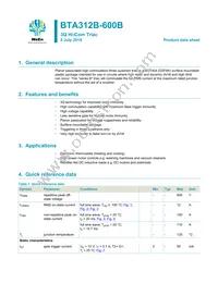 BTA312B-600B Datasheet Cover