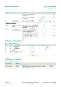 BTA312B-600D Datasheet Page 2