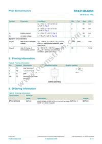 BTA312B-800B Datasheet Page 2