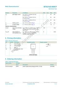 BTA312G-600CTQ Datasheet Page 2