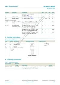 BTA312X-600E/DGQ Datasheet Page 2