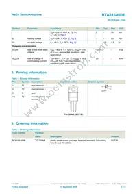 BTA316-600B Datasheet Page 2