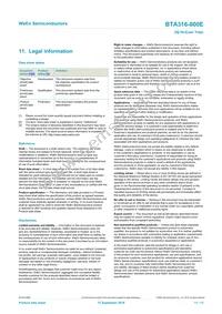 BTA316-800E Datasheet Page 11