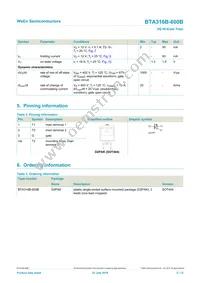 BTA316B-600B Datasheet Page 2