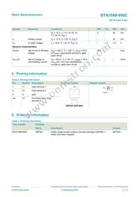 BTA316B-600C Datasheet Page 2