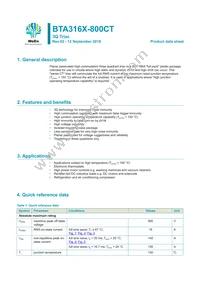 BTA316X-800CTQ Datasheet Cover