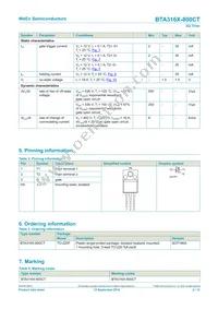 BTA316X-800CTQ Datasheet Page 2