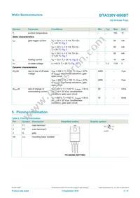 BTA330Y-800BTQ Datasheet Page 2