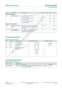 BTA410-600BT Datasheet Page 2