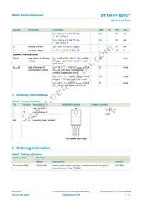 BTA410Y-600ET Datasheet Page 2