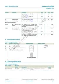 BTA410Y-800ET Datasheet Page 2