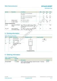 BTA420-800BT Datasheet Page 2