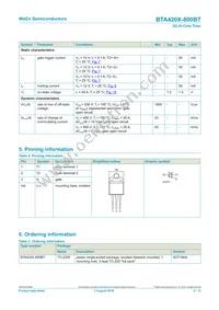 BTA420X-800BT Datasheet Page 2