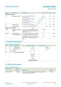 BTA420Y-800BT Datasheet Page 2