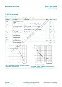 BTA425X-800BQ Datasheet Page 3