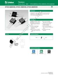 BTB16-800BW3G Datasheet Cover