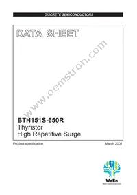 BTH151S-650R Datasheet Cover