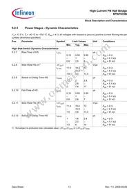 BTN7933BAUMA1 Datasheet Page 13