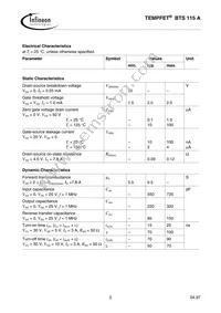 BTS115ANKSA1 Datasheet Page 2