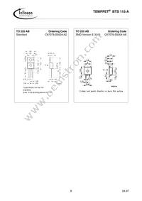 BTS115ANKSA1 Datasheet Page 9