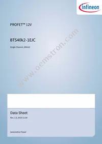 BTS40K21EJCXUMA1 Datasheet Cover