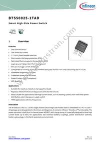 BTS500251TADATMA2 Datasheet Cover