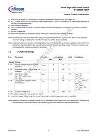 BTS500601EGAAUMA1 Datasheet Page 8