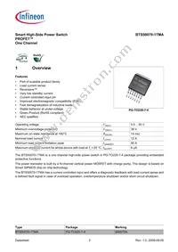 BTS500701TMAATMA1 Datasheet Page 3