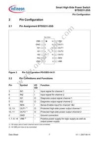 BTS52312GSXUMA1 Datasheet Page 7