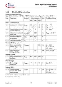 BTS5234GXUMA1 Datasheet Page 17