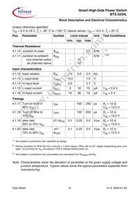 BTS5234LNT Datasheet Page 14