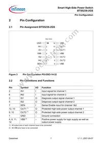 BTS52362GSXUMA1 Datasheet Page 7
