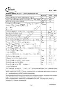 BTS5240LNT Datasheet Page 4