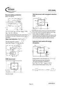 BTS5240LNT Datasheet Page 12