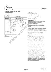 BTS5240LNT Datasheet Page 17