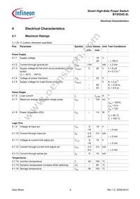 BTS52422LAUMA1 Datasheet Page 8