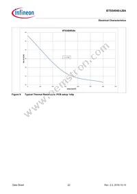 BTS54040LBAAUMA1 Datasheet Page 22