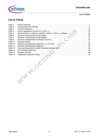 BTS54040LBBAUMA1 Datasheet Page 6