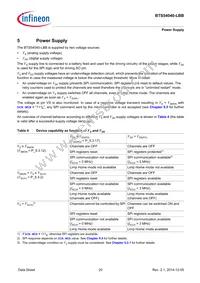 BTS54040LBBAUMA1 Datasheet Page 20