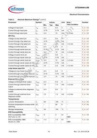 BTS54040LBEAUMA1 Datasheet Page 16