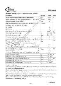 BTS5440GNT Datasheet Page 4