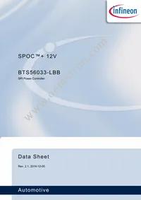 BTS56033LBBAUMA1 Datasheet Cover