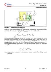 BTS6123P Datasheet Page 19