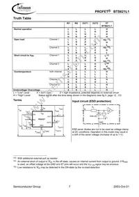 BTS621L1 E3128A Datasheet Page 7