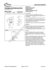 BTS6510B Datasheet Page 15