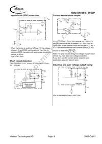 BTS660P E3180A Datasheet Page 8