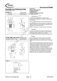 BTS660P E3180A Datasheet Page 16