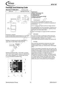 BTS707 Datasheet Page 12