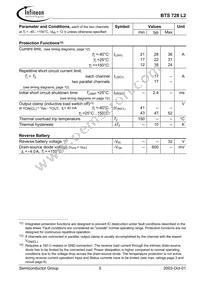 BTS728L2 Datasheet Page 5